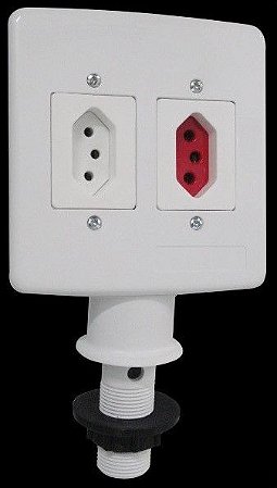 Tomada tipo Pedestal para Bancada 110/220V