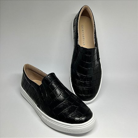 Tênis Slip-on Croco Black