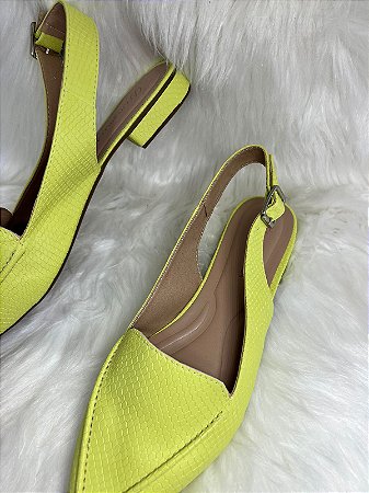 Slingback Lemon Iguana Salto