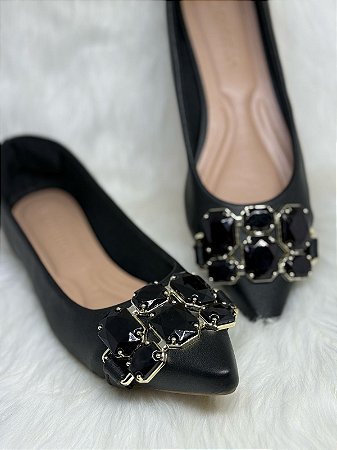 Sapatilha Jewerly Black Santorine