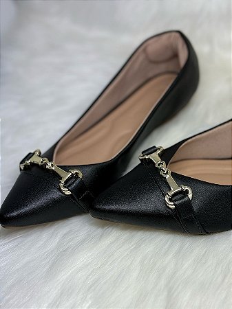 Sapatilha Cut Out Black