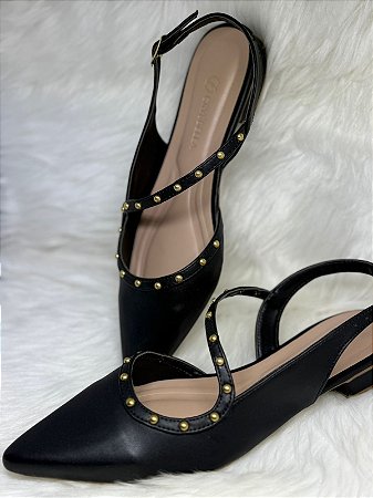 Slingback Crysbella Book Black