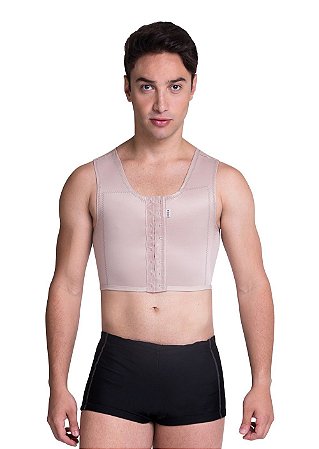 Colete Masculina Postural Modelador Colete Masculino Pós Cirúrgica Operatório Ginecomastia Costas Biobela 1619