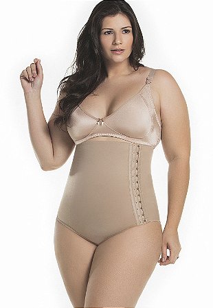 Cinta Modeladora Abdominal Plus Size Pós Parto Abdominal Com Abertura Higiênica Regulagens Reduz Medidas C/ Fecho Lateral Mondress 07RAE Original