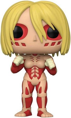 Funko Pop Attack On Titan 233 Titã Fêmea Brilha No Da