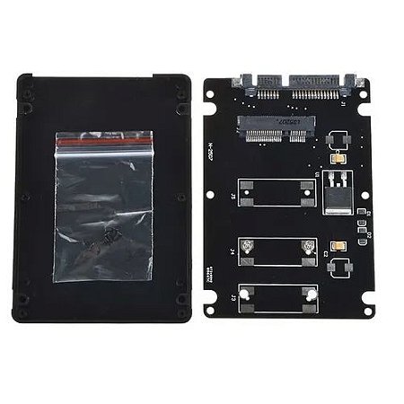 Case Adaptador SSD MSATA mini PCI-E para SATA III 2.5"