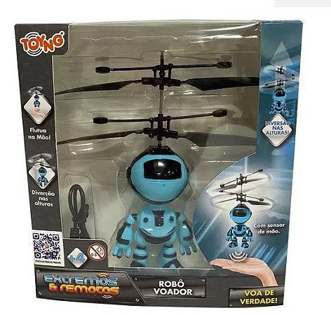 Brinquedo Robô Voador Com Sensor De Mão