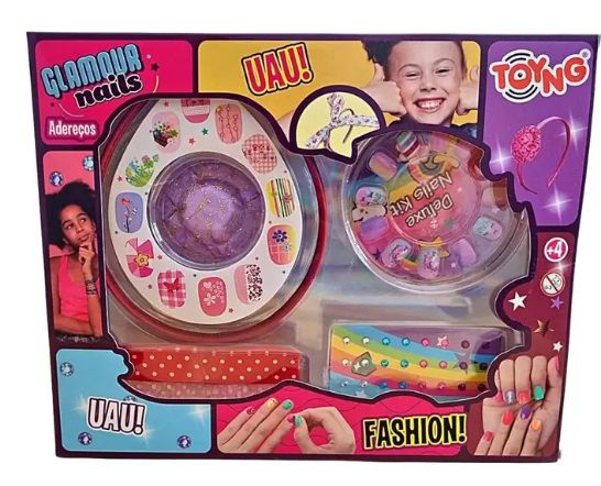 Kit Para Decorar Unha Adereços Glamour Nails