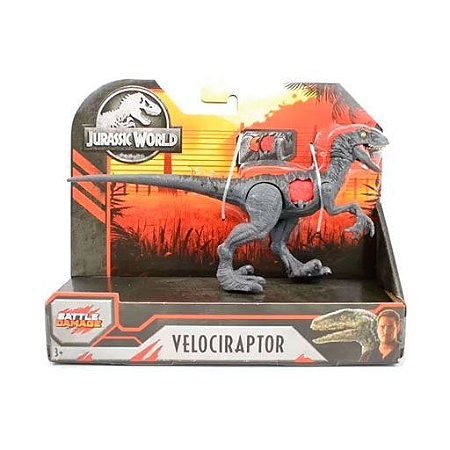Jurassic World -  Dinossauro Combate Letal - Velociraptor 16cm