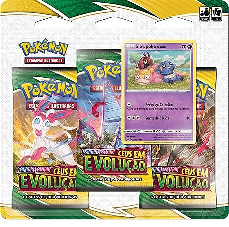 Jogo de Cartas Pokémon - Blister Triplo - EV - Evoluções em Paldea