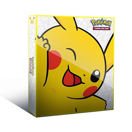 Álbum Pokémon Pasta tipo Fichário para Cards - PIKACHU