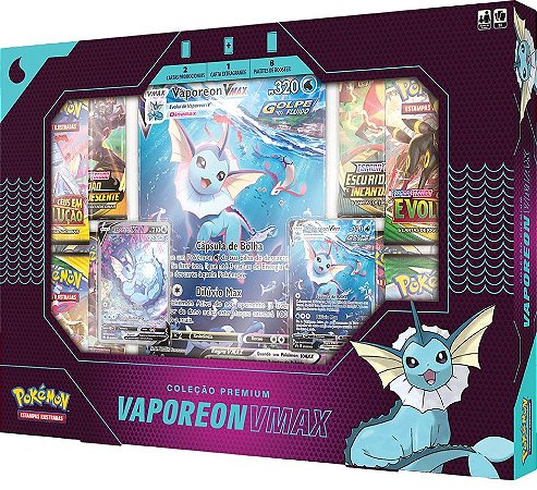 Box Coleção Premium Pokémon Vaporeon VMAX - Zort Games - Zort Games ...