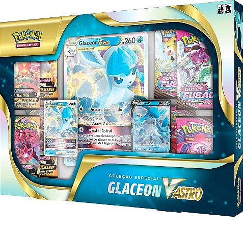 Box Coleção Especial Pokémon Estampas Ilustradas Glaceon VASTRO