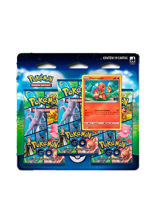 Blister Triplo Pokémon Card Game Pokémon Go - Charmander