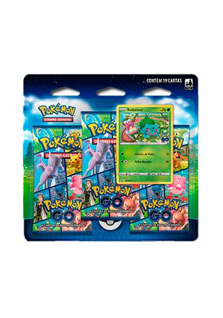 Blister Triplo Pokémon Card Game Pokémon Go - Bulbasaur