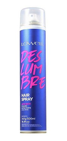 Lowell Deslumbre Hair Spray Fixação Extra Forte Jato Seco Penteados Finalização Durabilidade Secagem Rápida Não Resseca Cabelos