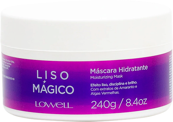Lowell Liso Mágico Máscara Hidratante Efeito Liso