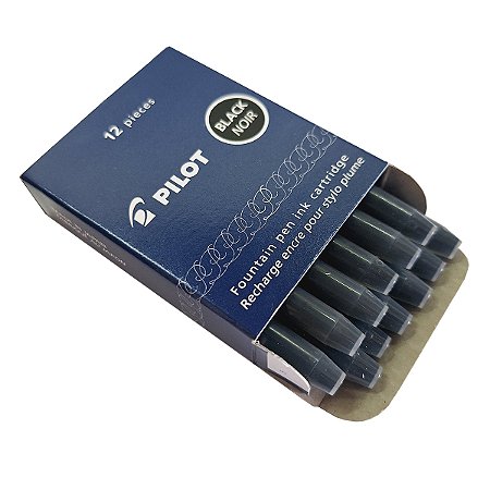 Refil Tinta para PILOT Namiki IC-100 c/ 12 cartuchos Preto
