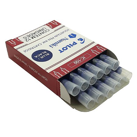 Refil Tinta para PILOT Namiki IC-100 c/ 12 cartuchos Azul Petróleo
