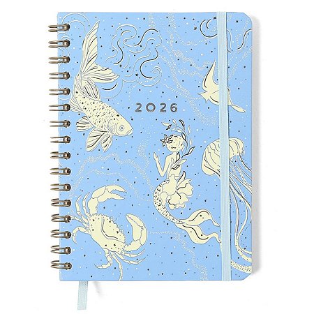 Agenda Planner CÍCERO Wire-o 2026 Semanal Anotações Espiral