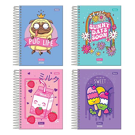 Agenda Espiral 2026 Linha Ever FORONI 123x170mm 176fls