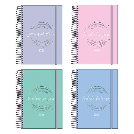 Agenda Planner 2026 Fluor Mix Soft FORONI 130x188mm 176fls