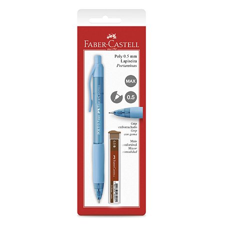 Encartelado Lapiseira Poly 0.5mm FABER-CASTELL c/ grafite