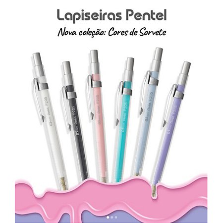 Lapiseira 0.5 PENTEL Sharp Cores de Sorvete P205