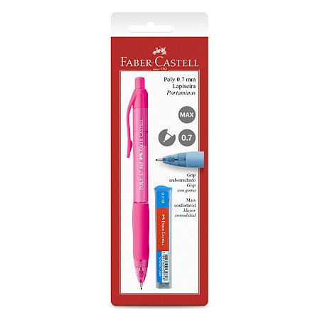 Encartelado Lapiseira Poly 0.7 mm FABER-CASTELL c/ grafite
