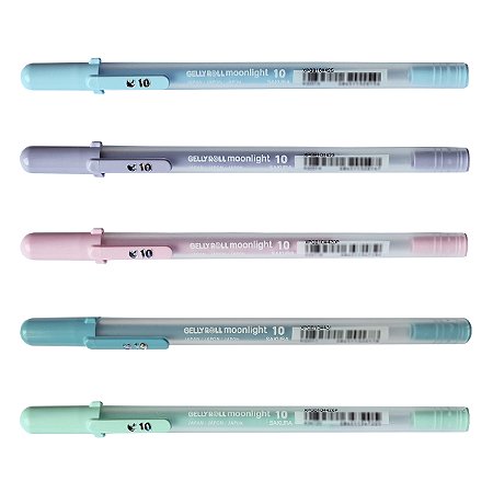 Kit 05 Canetas Gel SAKURA Gelly Roll 10 Moonlight