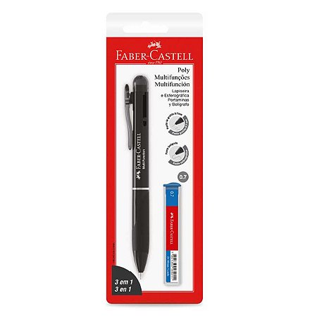 Encaterlado Lapiseira e Caneta Poly Multifunções 3 em 1 FABER-CASTELL
