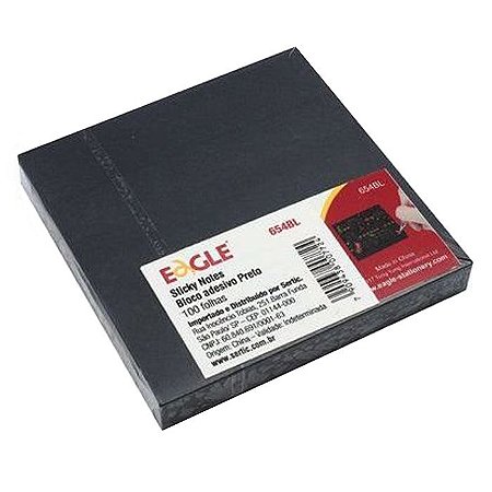 Bloco Adesivo EAGLE com 100 folhas - Preto