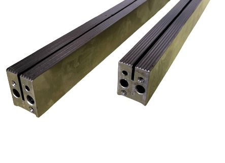 PAR DE MORDENTE HORIZONTAL PARA FLEXIBAG 260 FABRIMA ESTRIAS NA HORIZONTAL PASSO 2,0