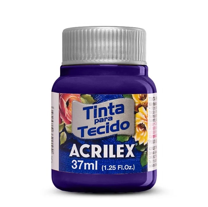 Tinta Para Tecido Fosca Violeta 37ml Acrilex