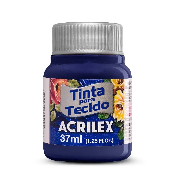 Tinta Para Tecido Fosca Azul Marinho 37ml Acrilex