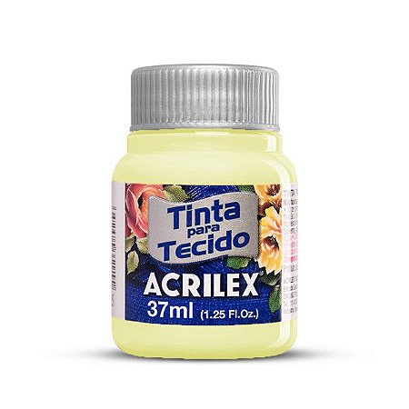 Tinta Para Tecido Fosca Amarelo Bebê 37ml Acrilex