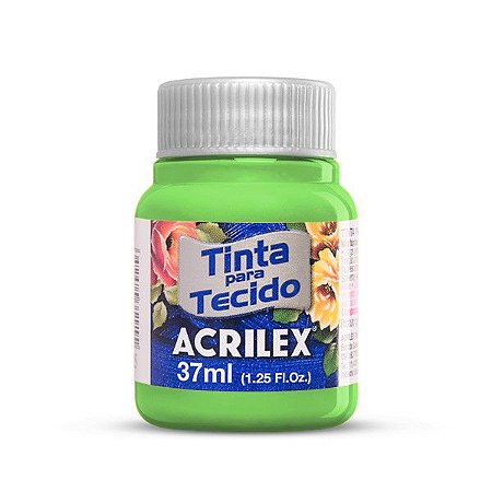 Tinta Para Tecido Fosca Verde Folha 37ml Acrilex