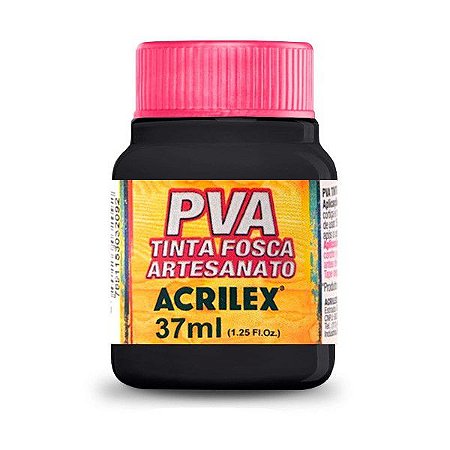 Tinta Pva Fosca Preta 37ml Acrilex