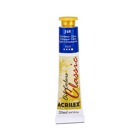 Tinta A Óleo Ultramar Claro 20ml Acrilex