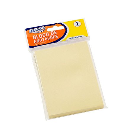 Bloco Smart Notes 76x102mm 100f Amarelo Pastel Brw