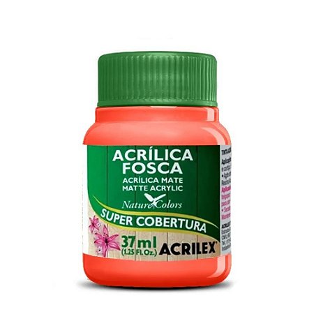 Tinta Acrílica Fosca Laranja 37ml Acrilex