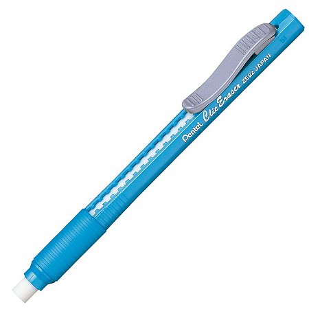 Caneta Borracha Clic Eraser Azul Claro Pentel