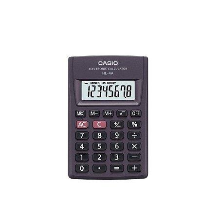 Calculadora 8 Digítos Hl-4a Preta Casio