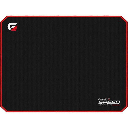 Mouse Pad Gamer Speed 440x350mm Preto/verm Fortrek