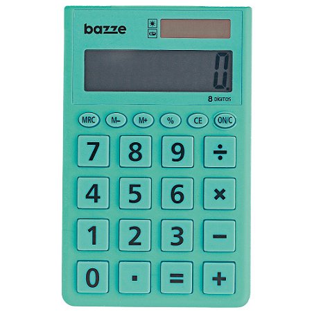 Calculadora De Bolso 8 Dígitos Turquesa Bazze