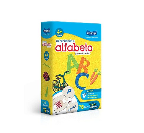 Jogo Educativo Aprendendo O Alfabeto Toyster - Papelaria Capital