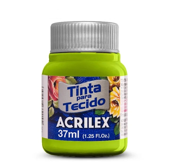 Tinta Para Tecido Fosca Verde Maçã 37ml Acrilex