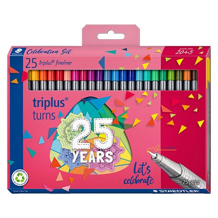 Caneta Triplus Fineliner 0.3mm 25 Cores Staedtler