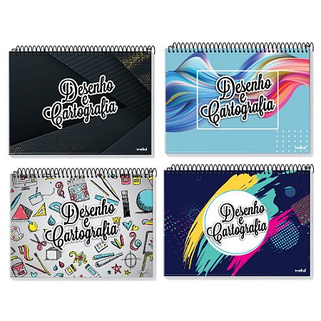 Caderno Desenho Designer 60 Folhas Credeal Sortido