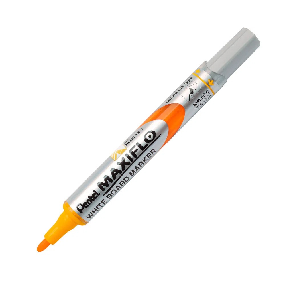 Marcador Quadro Branco Maxiflo 4mm Laranja Pentel